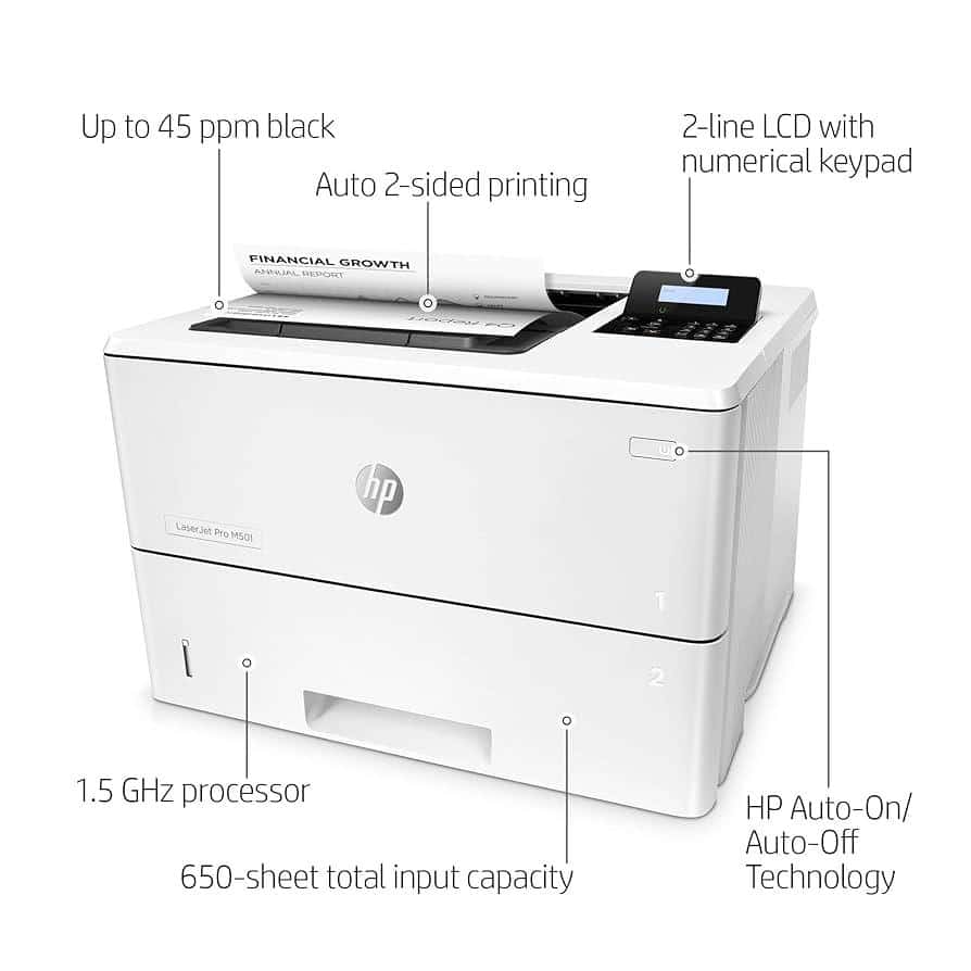 پرینتر لیزری اچ پی مدل LaserJet Pro M501dn