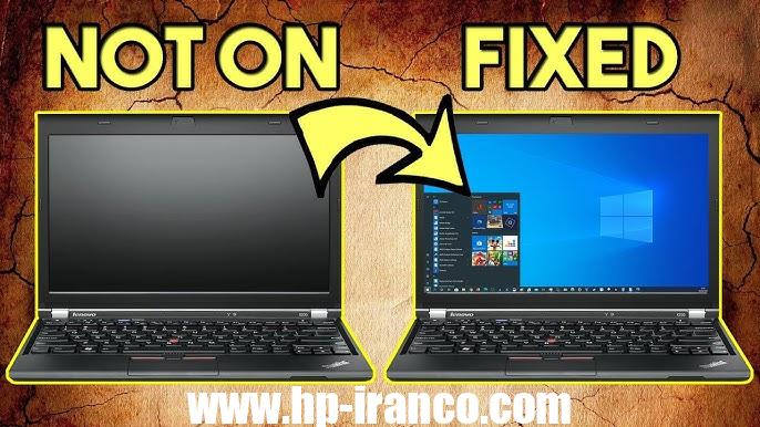 چرا لپ‌ تاپ HP روشن است ولی تصویری نمی‌دهد؟