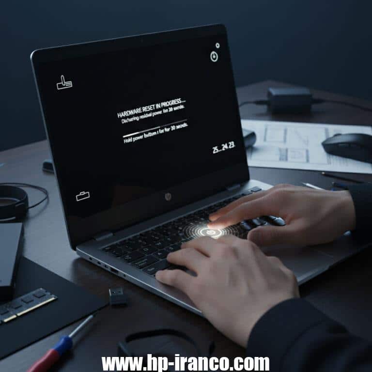 رفع مشکل چشمک زدن دکمه پاور لپ تاپ اچ پی