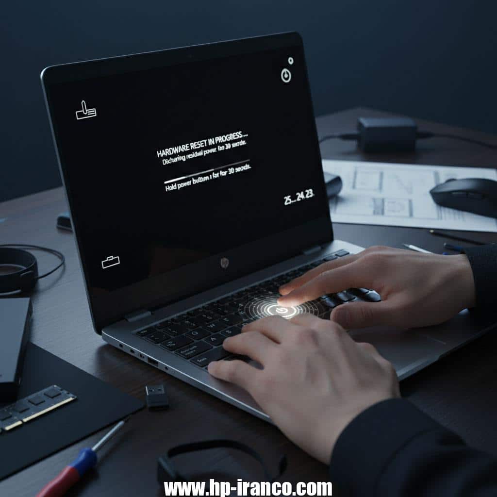 رفع مشکل چشمک زدن دکمه پاور لپ تاپ اچ پی